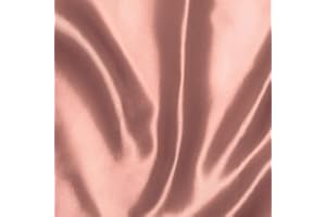 SHOPMIX Tessuto Raso Saturno Altezza 150cm, Rosa Antico, UNI