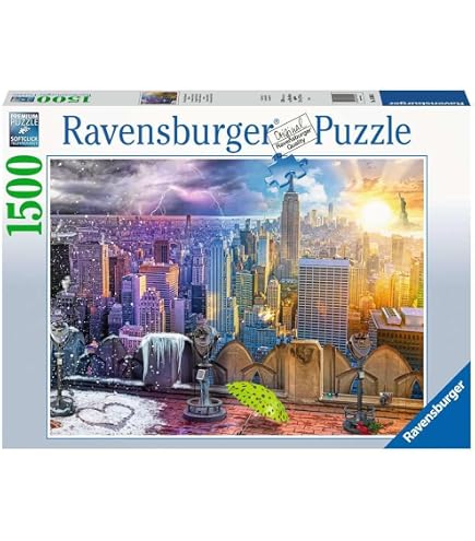 Ravensburger Puzzle, Puzzle 1000 Pezzi, Faro, Formato Panorama, Puzzle