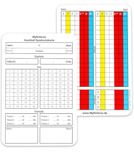 MyReferee Referee set mini football incl. play note cards FRENCH, ballpoint pen, disciplinary cards | referee set | Schiri