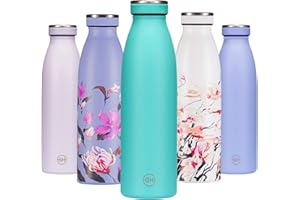 B2DO for GH Borraccia Termica 500ml Mare Verde| Bottiglia d'Acqua Acciaio Inox Thermos| Bottiglia per Acqua Isolamento Sottovuoto| Doppia parete isolato | Termica bottiglia Senza BPA