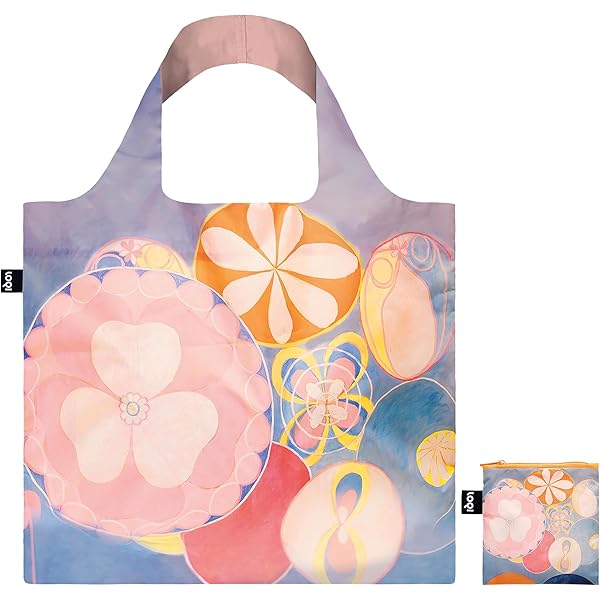 Sac Cabas LOQI PURO Violet - 50x42 Cm - Résistant 20 Kg - Lavable - Avec Trousse Et Poche Intérieure