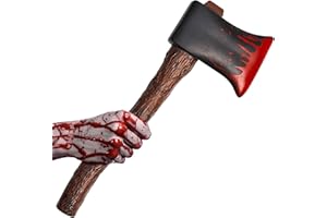 REDSTAR Fake Axe with Detail Halloween Prop - Fake Axe Halloween for Horror Slasher Fancy Dress Costumes - Prop Hatchet Fancy Dress Accessory