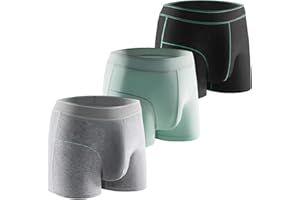 CARER HEALTHCARE INCONTINENCE PREGNANCY Carer Pack de 3 Boxers pour Incontinence en Coton Légers et Réutilisables, Sous-vêtements pour Incontinence avec Coussin Absorbant Intégré de 100 ml pour les Fuites Urinaires Taille L