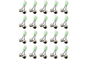 Yewseas 20 PCS Angelglocken, Angeln Bissanzeiger, Spiralclip Fischglocken Angeln Bissanzeiger Für Angelbegeisterte