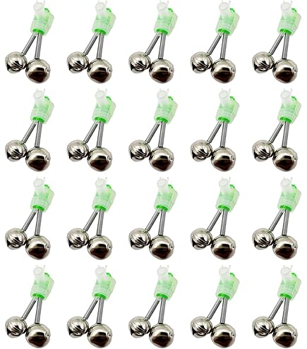 4x Angel-Alarmglocken Mit LED - Licht & Sound Alarm Für Nachtangeln - Wasserdichtes Angelzubehör Für Meer & Süßwasser