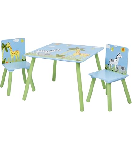 Peppa Pig kindertafel en 2 stoelen Set door HelloHome, geconstrueerde