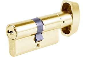 Tesa Assa Abloy T65B3040L: Cilindro europeo T60, 30 x 40 mm, acabado latonado, compatible con cerraduras de perfil europeo, uso residencial y comercial, instalación sencilla, sustitución y obra nueva