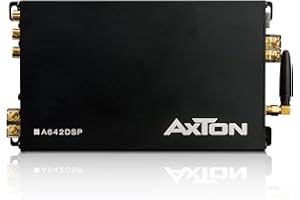 AXTON A642DSP – 5 Kanal Verstärker mit DSP, Endstufe mit Handy App-Steuerung, Bluetooth Audio Streaming, Hi-Res Audio optional, 4 x 32 W + 1 x 176 W RMS
