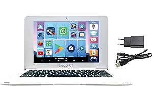 ‎LEXIBOOK Lexibook LAPTAB® 10 Laptop mit Touchscreen, für die ganze Familie, Lerninhalte und lustige Inhalte, Powered by Android™, Kindersicherung, ultradünn und leicht, LT10IT