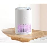 PURMED Pure Compact Air Purifier, Aromatherapy, Replacement Hepa Filter Gift