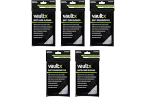 Koszulki typu Penny do kart kolekcjonerskich Vault X, miękkie, o wysokiej przejrzystości, wewnętrzne koszulki, do gier kolekcjonerskich, sportowych, TCG (opakowanie 1000 szt.)