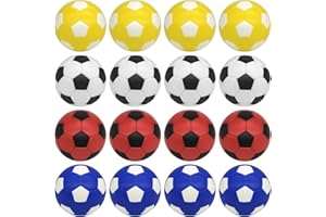 Naissgo 16 Stück Tischfußball Kickerbälle, Tischfussball Bälle Ersatzbälle, Tischfußball Kugeln Mini Ball (32MM/ 36MM)