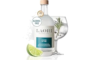 Laori Juniper No 1 | Alternative sans alcool au Gin | Botanicals naturels | Sans arômes artificiels | Vegan & Sans sucre | Fraîcheur douce et épicée | 500 ml