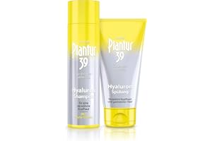 Plantur 39 Hyaluron-Shampoo, 1 x 250 ml + Hyaluron-Spülung, 1 x 150 ml - Verwöhnt trockene Kopfhaut mit Feuchtigkeit | Gegen menopausalen Haarausfall