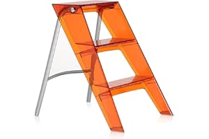 Kartell Upper 703071 Folding Stepladder Orange Red