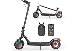 iScooter i9/i9MAX/i9S Electric Scooter, 8.5-10Inch Tire 350W/500W Motor Electric Scooters Adult, 30-40km Long Range, 3 Speed Mode, Foldable Fast E Scooter with App Control, Double Braking System