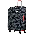 BIGWING Protective Cover in Polyester Fabric with Camouflage Print for | 24' Inch 65 cm Medium Size | Soft Luggage Trolley Bag Cover (Fits Only On Fabric Trolley Bag)
