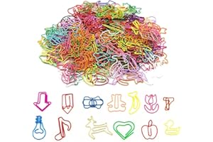 FIMWOLZ 40 Pcs clip da ufficio in metallo con design creativo e animali colorati per decorazioni scuola ufficio regali Natale poster e foto