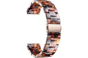 BINLUN Resin Watch Straps 12 14 16 18 20 22 mm for Women Replacement Watch Band 14 Colors Quick Release Wrist Strap Smart Watch Bracelets