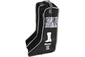 IBLUELOVER Dustproof Portable Short Long Boot Bag Waterproof Storage Bag with Transparent Window Foldable Boots Cover Protector for Hunting Hiking Fishing