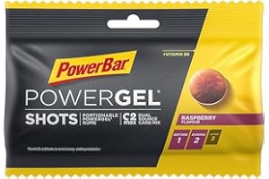 ‎POWERBAR PowerBar Gel Shots mit Kohlenhydraten - Energie Gummis - Raspberry 60g