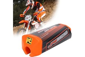 FAST PRO Tapis de guidon de vélo de saleté Coussin de guidon de motocross en mousse universel pour 7/8"22mm 1 1/8" 28mm Poignée Fat Bar EXC EXCF SX SXF SXS MXC MX XC XCW XCF XCFW 210mm * 50mm- Orange