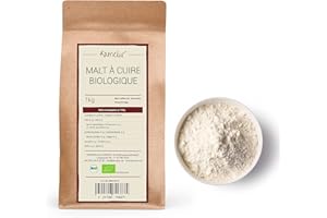 Kamelur Farine de malt d'orge enzymatique & sans additifs - 1kg - Malt pour pain et petits pains - malt à cuire