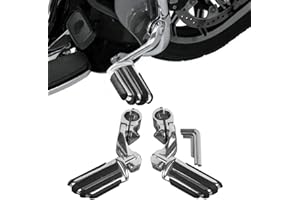 TCMT Autobahn-Heringe passend für Harley Softail Sportster Electra Road Glide Road King Street Glide mit 3,2 cm Motorschutz 1 1/4 Autobahnstange