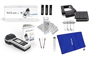 PoolLab 2.0 mit 70 Testtabletten und "EXTRA Refill Pack" Special Edition für MediMuc - 24 Parameter - App, Software - Messung bis zu 3 Parameter in einem Test