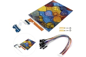 Waveshare 13.3inch E Ink Spectra 6 (E6) Full Color E-Paper Display with HAT+ Standard Driver HAT, 1600x1200 Pixels, SPI Communication, E-Ink Display