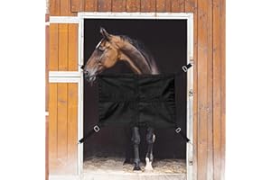 ASOOLL Stall Guard for Horses,Horse Stall Guard with Adjustable Straps and Hardware