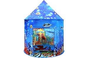 MEERO LONDON Ocean World Play Tent - Under the Sea Adventure Pop-Up Tent for Kids, Indoor Playhouse for Boys & Girls