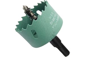 LAIWEI Bimetalowa otwornica z wytrzymałym trzpieniem, 1,97 cala HSS Annular otwornica HSS do wszystkich wierteł elektrycznych 1/2 do drewna, tworzywa sztucznego, płyt kartonowo-gipsowych i metalu