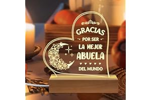 Niyewsor Regalo Abuela Navidad, Regalos para Abuelas Luz Nocturna, Regalo Abuela Cumpleaños, Día de la Madre Navidad Regalos para Abuelas de la Nietos Nietas