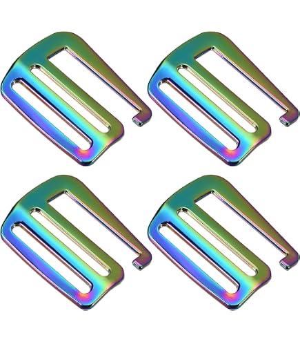 10 Fibbie In Metallo Per Paracord, Fermagli A Vite Regolabili, Ganci Con Perno, Per Braccialetti, Cinture, Collari E Progetti Fai Da Te