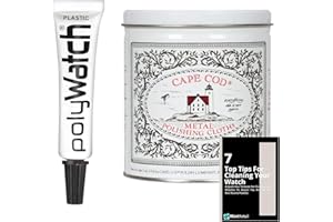 Watch Cleaning Kit & Watch Polishing Kit - Contains Polywatch Watch Face Scratch Remover and Cape Cod Polishing Cloth Watch Strap Cleaner, Including Mint Retail Clean and Care Guide - Watch Cleaner