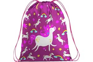 Artexia Turnbeutel Kindergarten - Strapazierfähig Mit Innentasche und Reißverschluss - Wasserdichter Sportbeutel für Mädchen - Schwimmtasche für Kinder