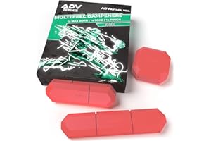 ADV Tennis Vibration Dampener - Set of 3 - Ultimate Shock Absorbers for Racket and Strings - Premium Quality, Durable, and 100% Reliable - Poly-Silicone Material Technology