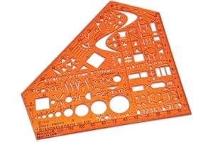 Standardgraph 8191 Schablone Stano-Winkel, 155 x 155 x 1,3 mm
