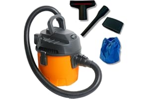 Ark Mat WET AND DRY VACUUM CLEANER with Blow Function 10L - Lightweight 2.5kg Wet Dry Hoover with 800W Suction Power, Includes Hose Crevice Tool and Washable Filters for Home Garage Car