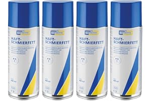 4x CARTECHNIC Haftschmierfett Haftöl Haftschmierspray Sprühfett Schmierfett 400ml