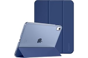 Easyacc Etui na iPada 10. generacji 10,9 cala 2022, twarda smukła tylna obudowa 10. generacji iPad ochronny Smart Stand Case do iPada 10 generacji 10,9 - ciemnoniebieski