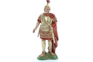 Moranduzzo Centurión para Belén de 12 Cm Escala 1:15 - Figuras de Belén Indestructibles - Estilo 700', Pintura Acabada a Mano, Producto Oficial, Escultor M. Landi
