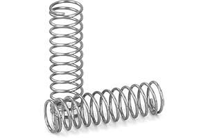 GUNGY Druckfeder Edelstahl Feder Druckfedern 20mm Drahtdurchmesser 0,55mm Außendurchmesser 6mm Länge 20mm Maximale Federkraft 0,45kg 20 Stück