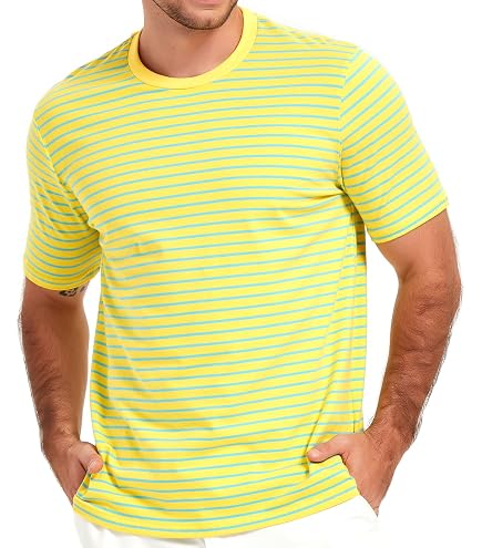 T-shirt Uomo Righe Bianca Blu | Confronta prezzi
