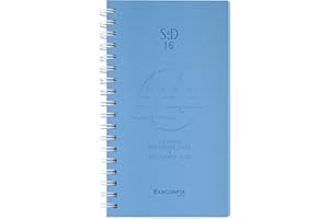 Exacompta - 16447E - Agenda semainier de poche SAD 16S Linicolor - 9 x 16 cm - Septembre 2025 à décembre 2026 - 16 mois - Coloris aléatoire