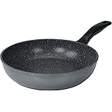 STONELINE Padella Alta 28 cm, Padella Antiaderente, Padella Grande a Bordi Alti, Rivestimento Antiaderente con Vere Particell