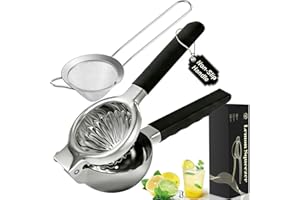 YXT&BEYOND Grande Presse Citron Manuel Inox 304, Résistant à la Rouille, Diamètre 8,5 cm, Presse Agrumes Metal pour Citrons Limes Oranges, Lavable au Lave-vaisselle, Idéale pour Cuisine Bar Restaurant
