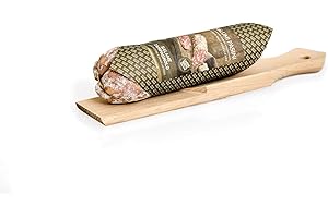 Salame Campagnolo Salumi Pasini® | Con Pequeña Tabla de Cortar | 100% Carne Italiana | 270g | Sin Gluten y Sin Lactosa