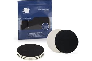 GLASS POLISH PRO Rayonfilt Polerrondeller 150 mm (6") 5-pack | För ceriumoxidpolering av glas, repborttagning, plast- och strålkastarrenovering, metall och klarlack